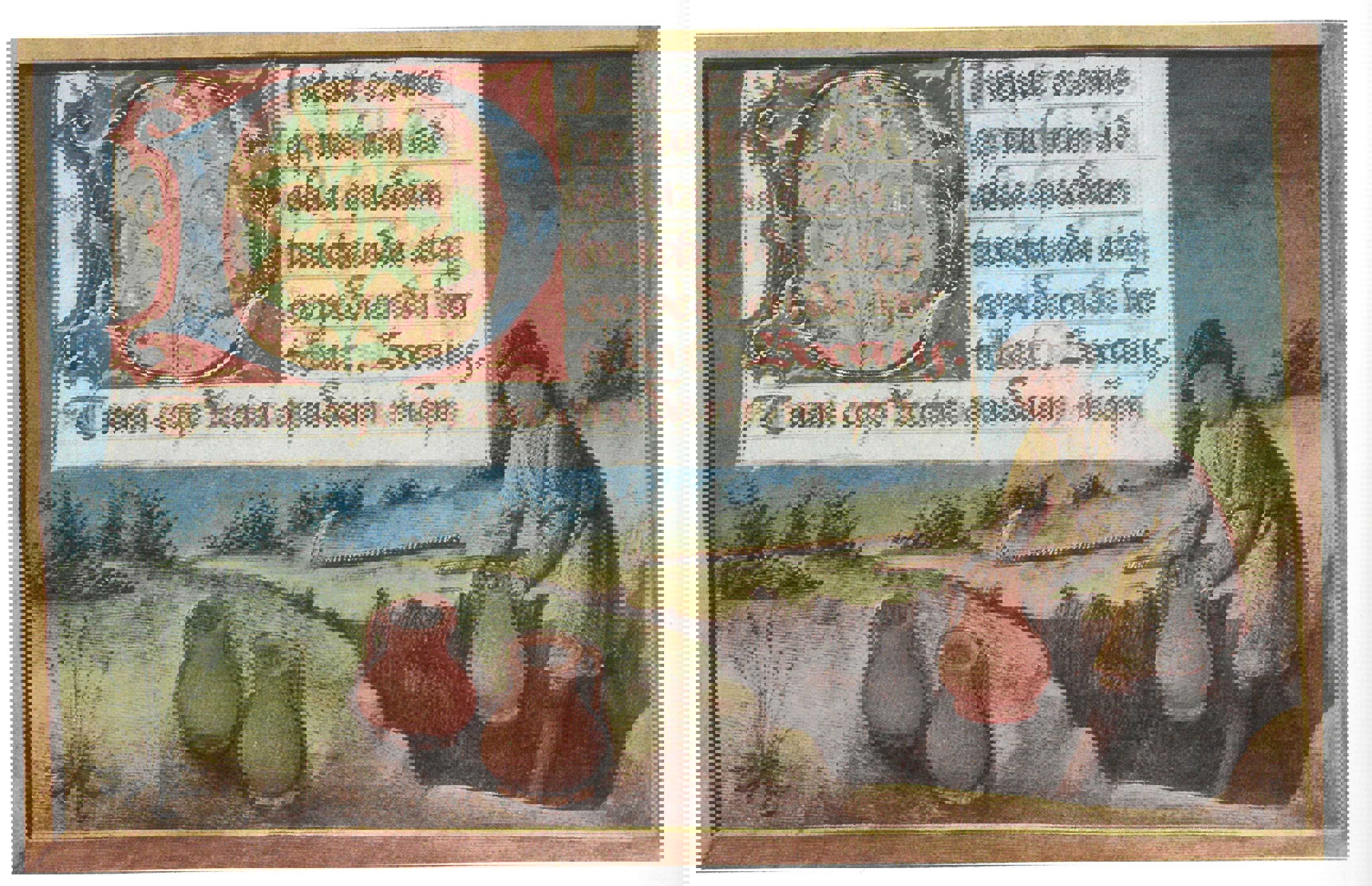 Fig. 8: Nedgravning af Skatte. Illustration i fransk håndskrift fra 1400-årene.