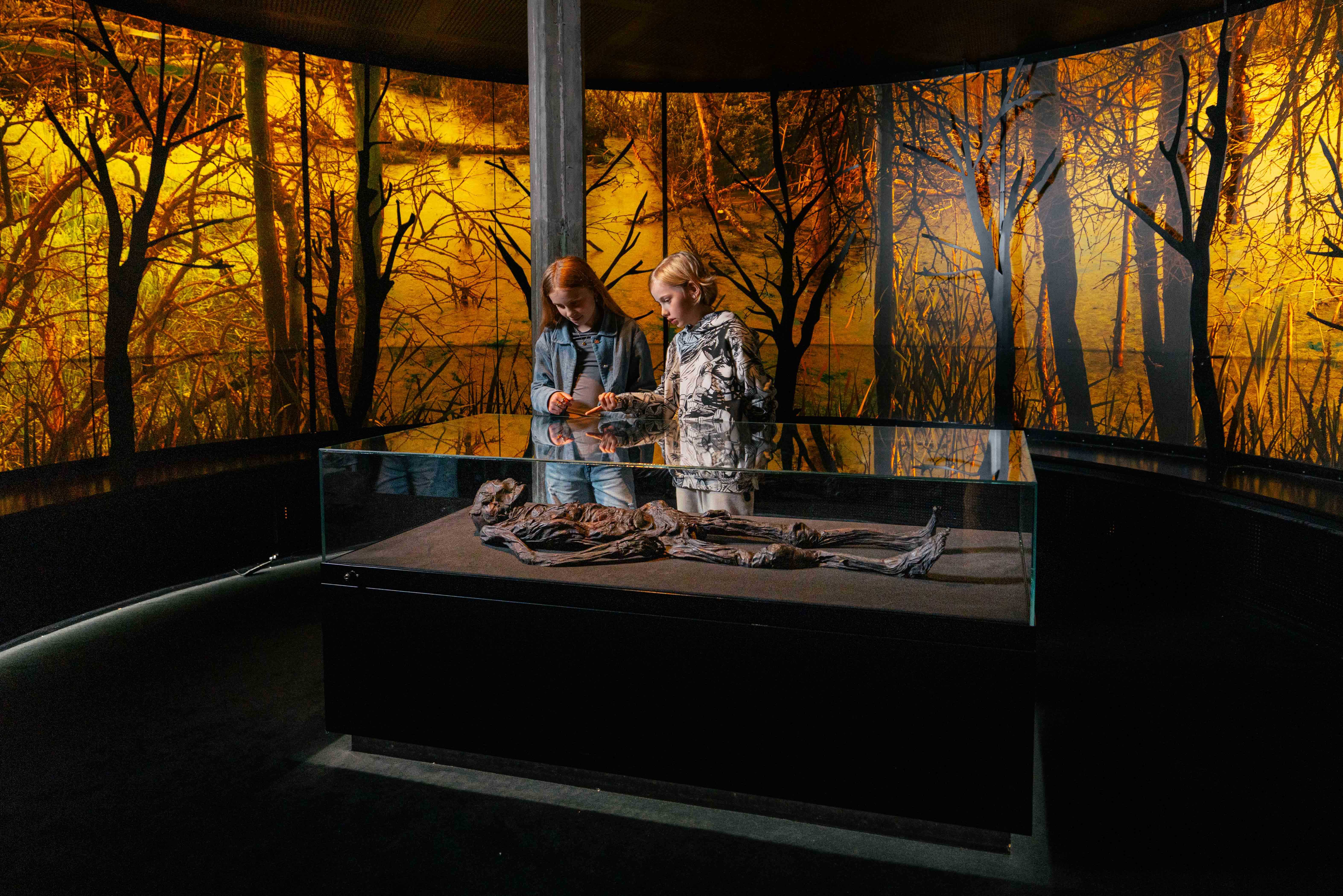 Udstillingsfoto af Haraldskærkvinden