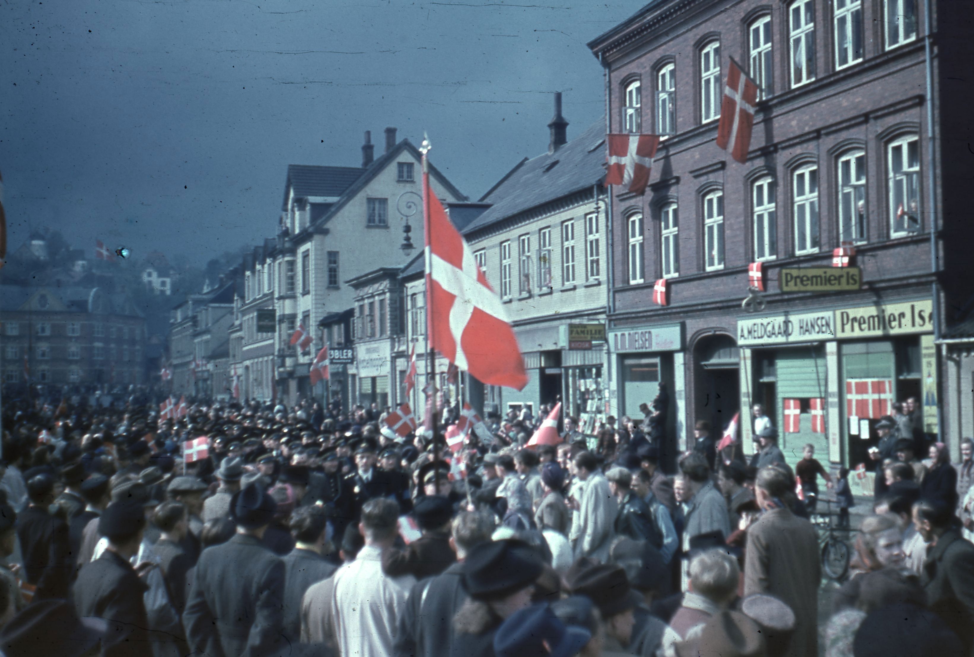 Foto fra Vejle den 5. maj 1945