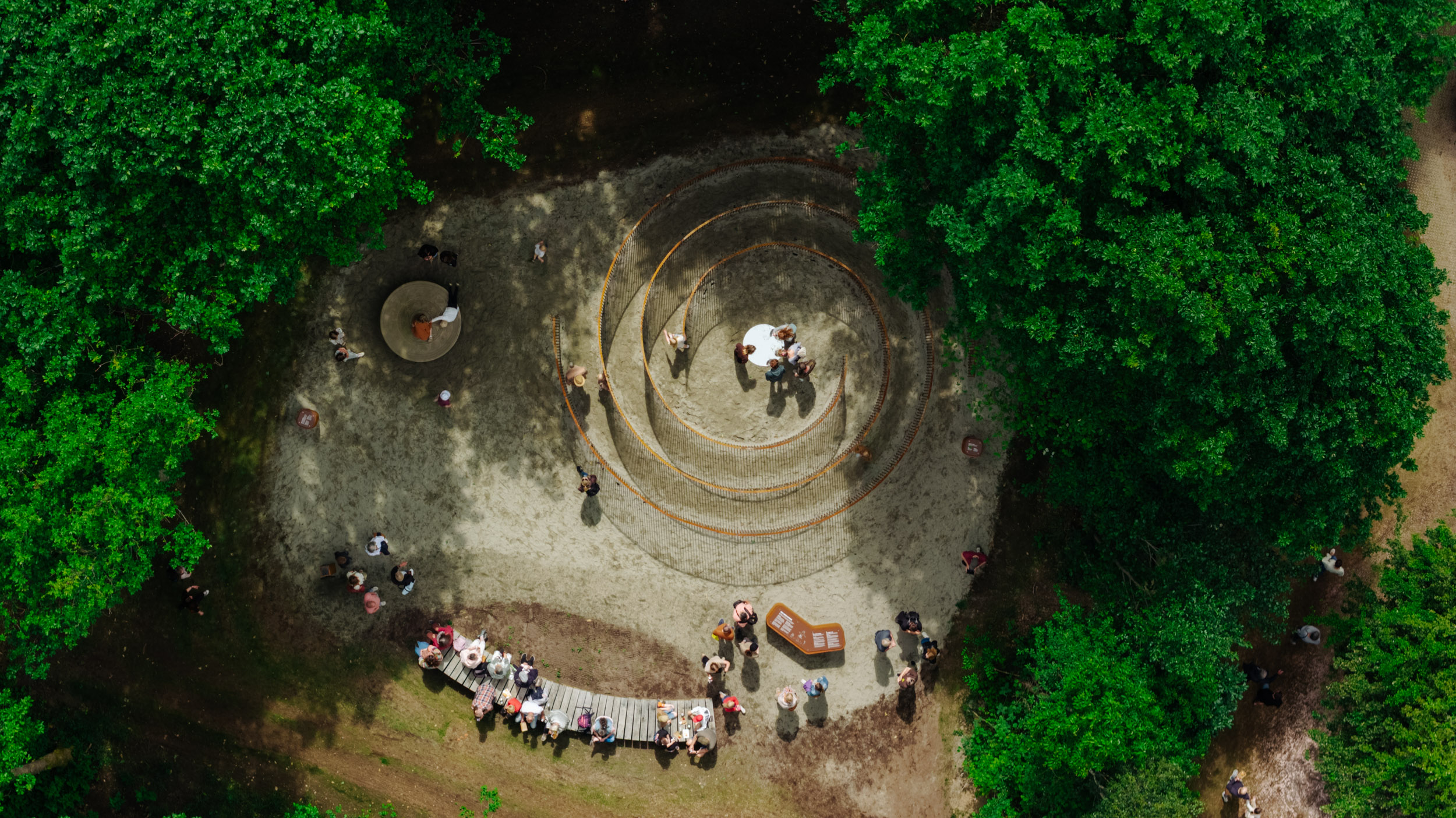 Dronefoto fra Egtvedpigens Verden