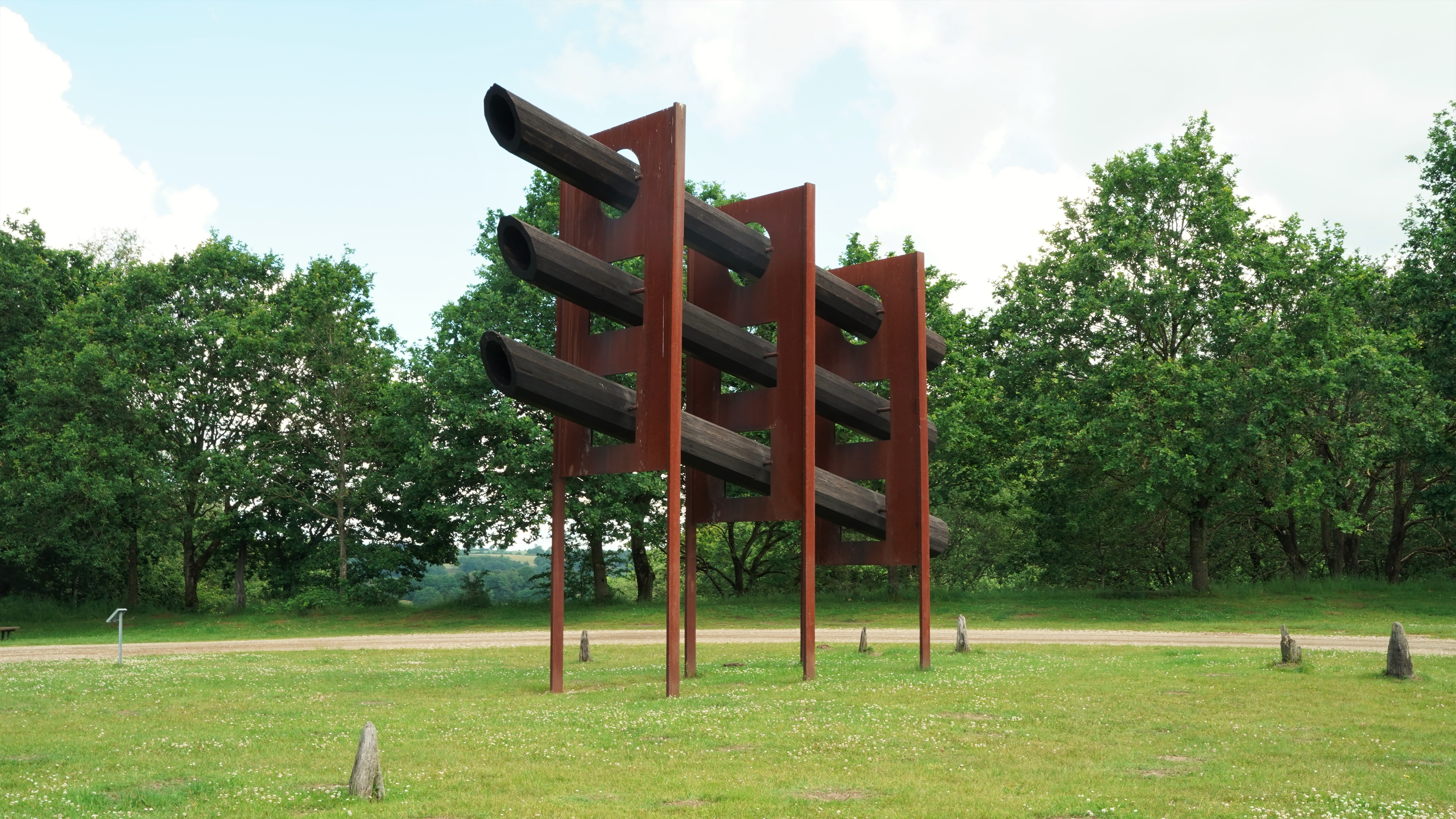 Skulptur i Tørskind grusgrav