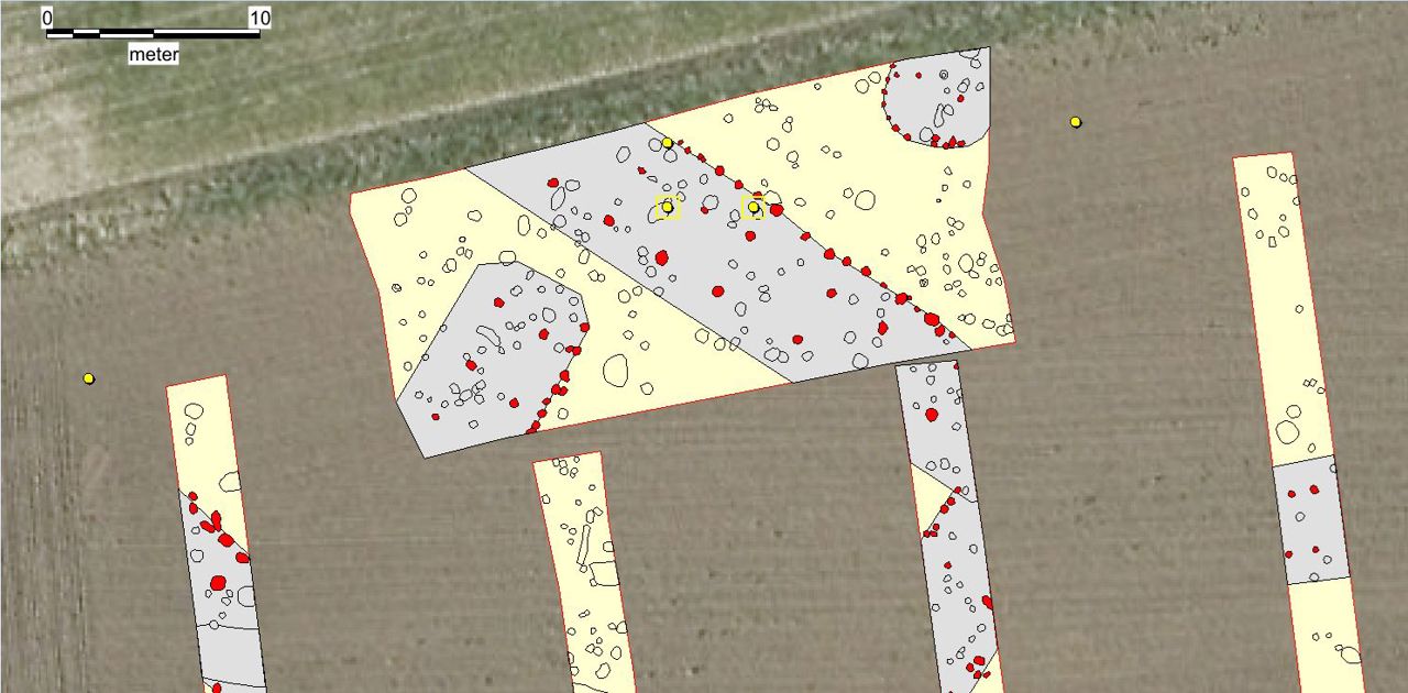 Grafik: Udgravning på fundstedet
