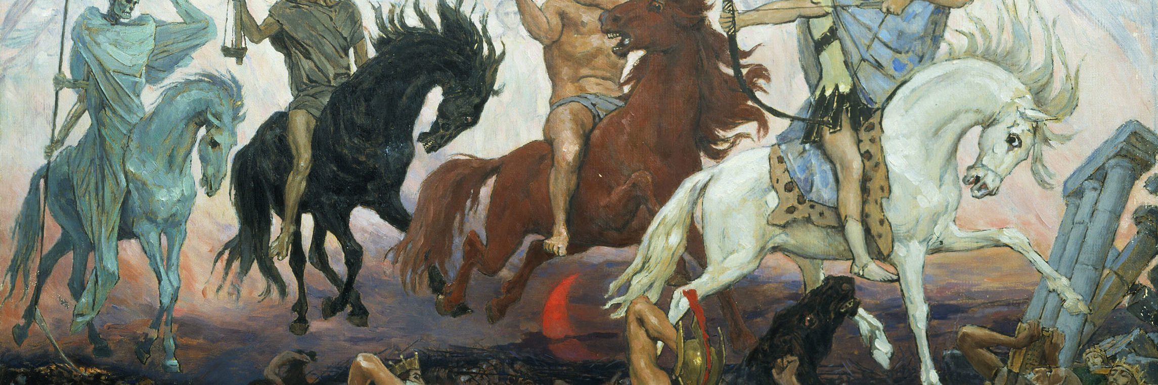 Four Horsemen of Apocalypse, af Viktor Vasnetsov i 1887